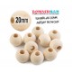 100Gr Ahşap Boncuk 20mm