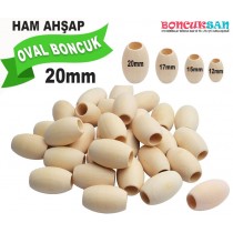 1Kg. Oval Boncuk 20mm